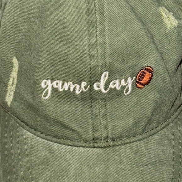 david&young Accessories - David Young Game Day Football Baseball Cap Hat vintage olive green NWOT unisex